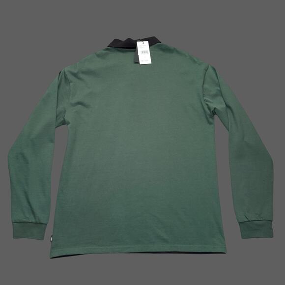 Quiksilver Men’s Mercury Rugby Polo Forest Color Large Surf Skate AQYKT03125 - Picture 9 of 9